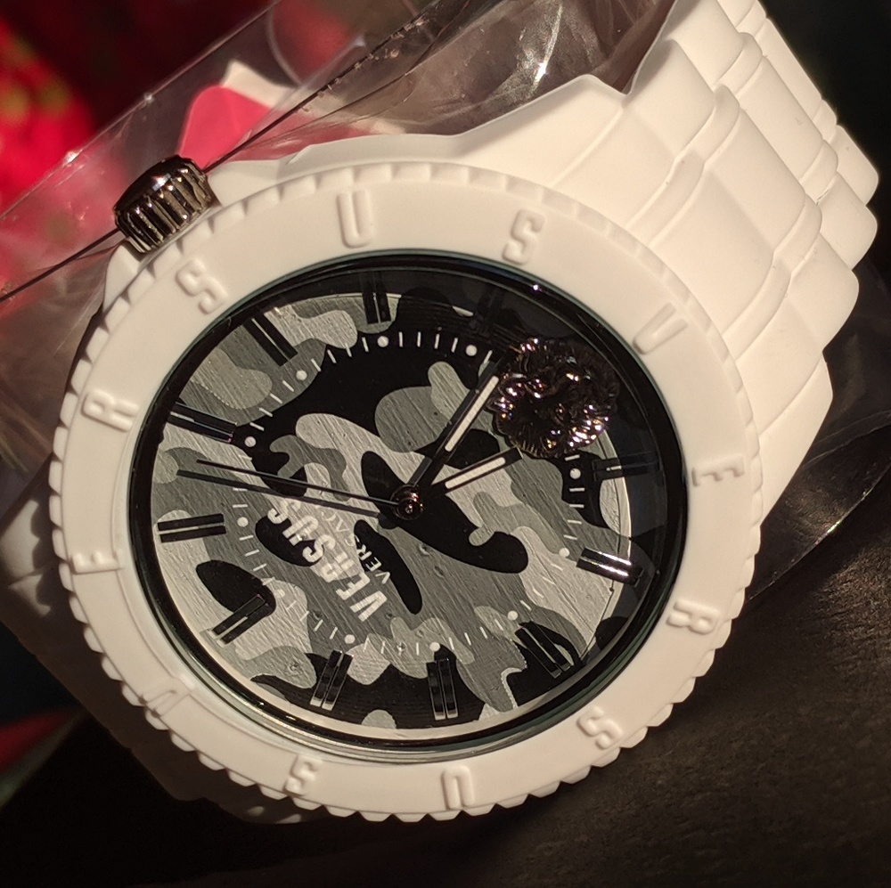 Versus Versace Toyko Silicone Watch White / Camo